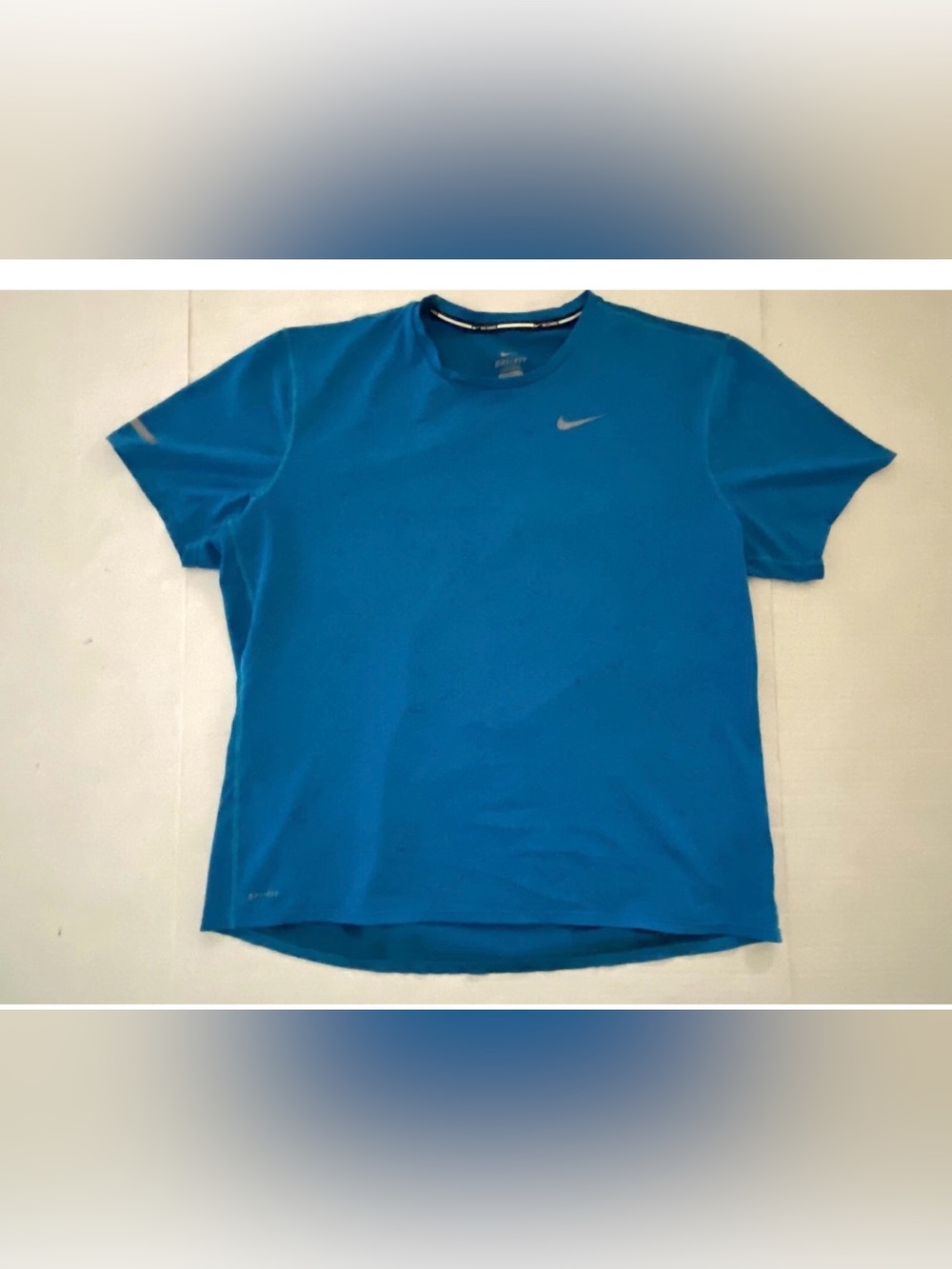 Nike dri-fit running Men's  Blue Short Sleeve Athletic Tee